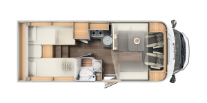 Interior autocaravana modelo T67